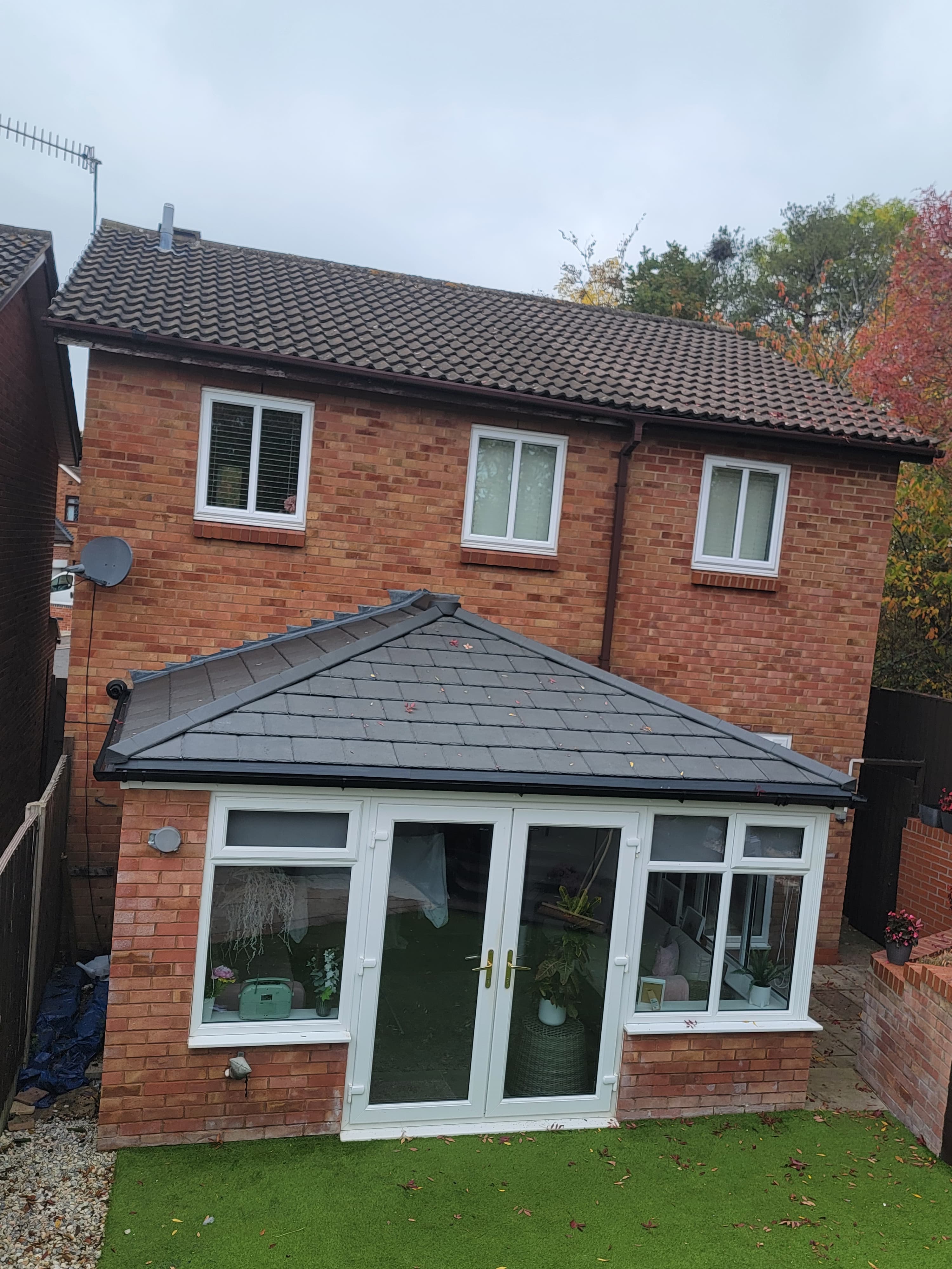 Premium Eco Friendly Tiles conservatory roof installation