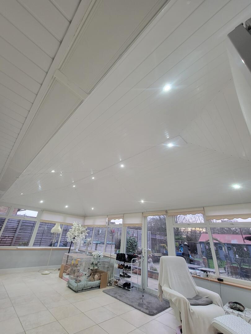Insulated conservatory interior